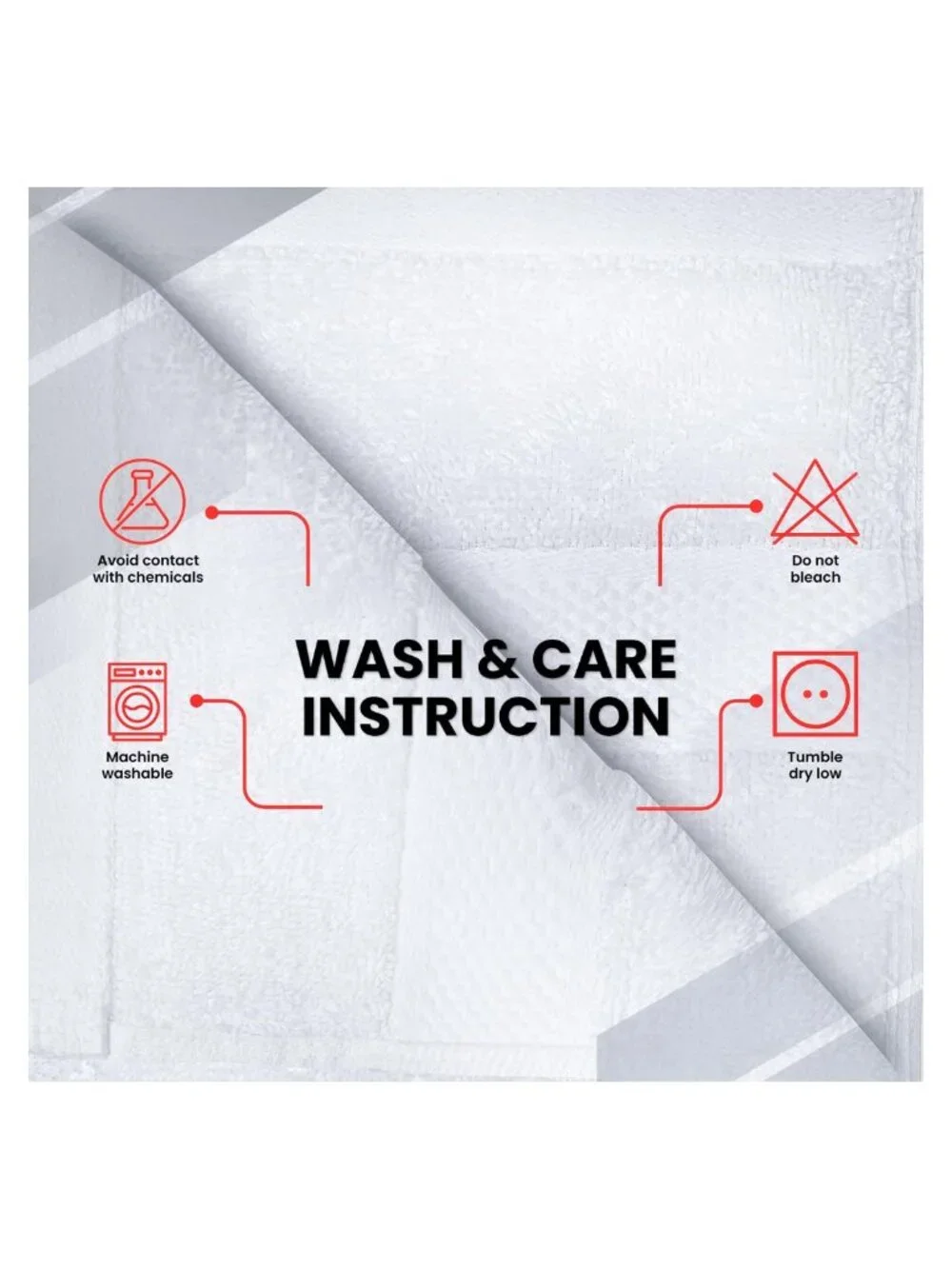 100% Cotton Hand Towels Set of 6 Ring Spun 600 GSM Soft Absorbent
